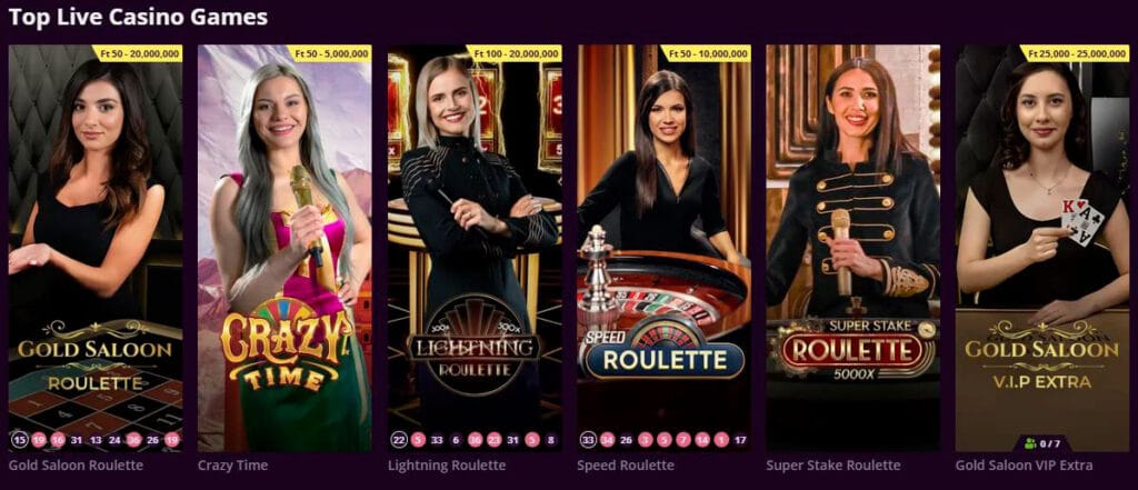 live games malina casino